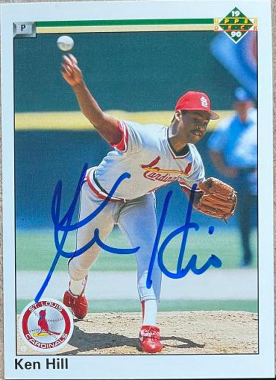 Ken Hill Autographed 1990 Upper Deck #336