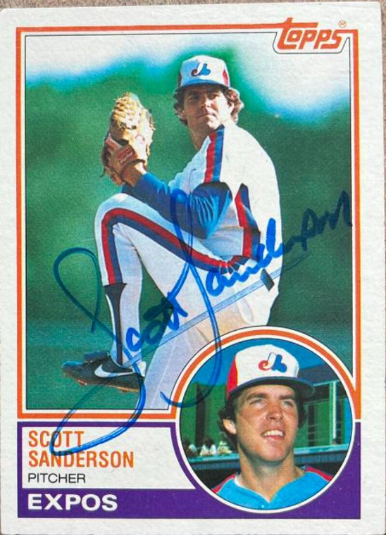 Scott Sanderson Autographed 1983 Topps #717