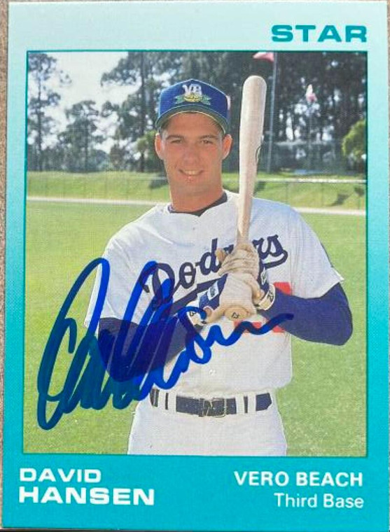 Dave Hansen Autographed 1988 Star Vero Beach Dodgers #9