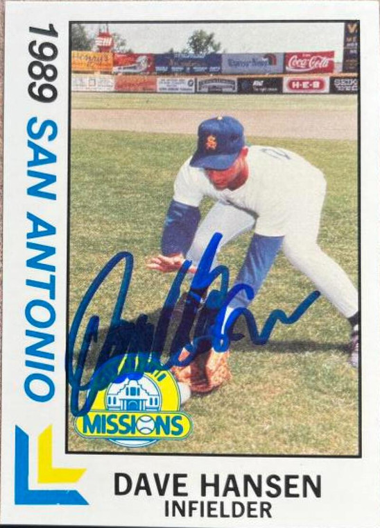 Dave Hansen Autographed 1989 Best San Antonio Missions #17