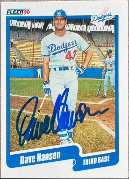 Dave Hansen Autographed 1990 Fleer Update #U-21