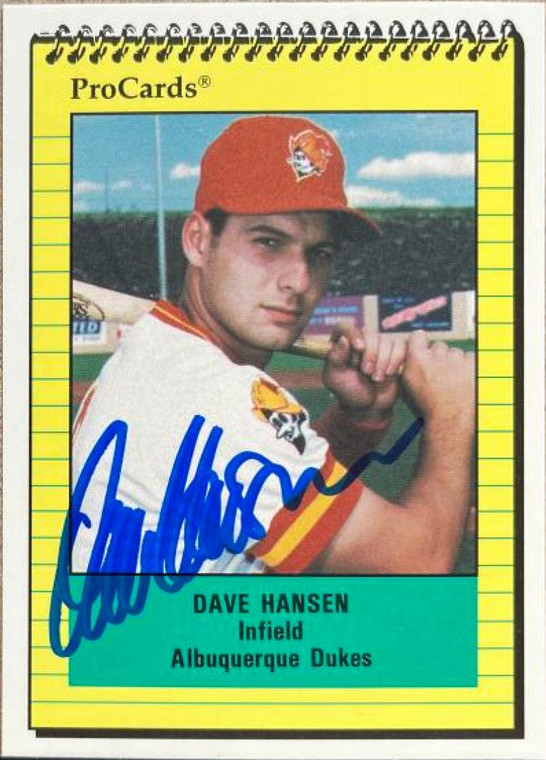 Dave Hansen Autographed 1991 ProCards #1145