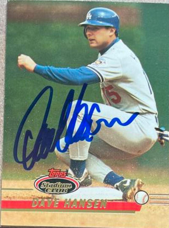 Dave Hansen Autographed 1993 Stadium Club #263