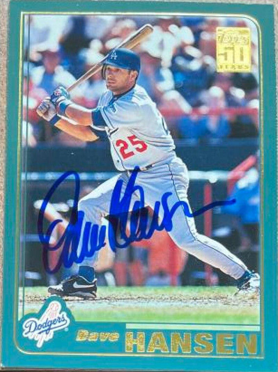 Dave Hansen Autographed 2001 Topps #55