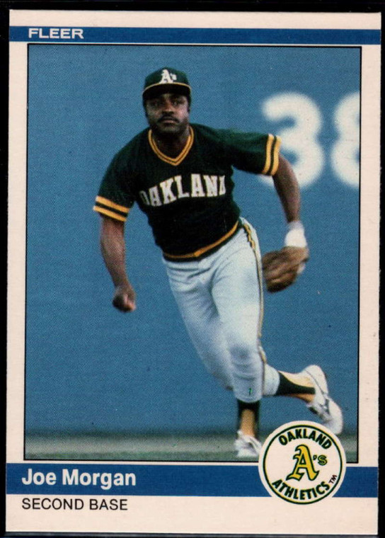 1984 Fleer Update #80 Joe Morgan NM Oakland Athletics 