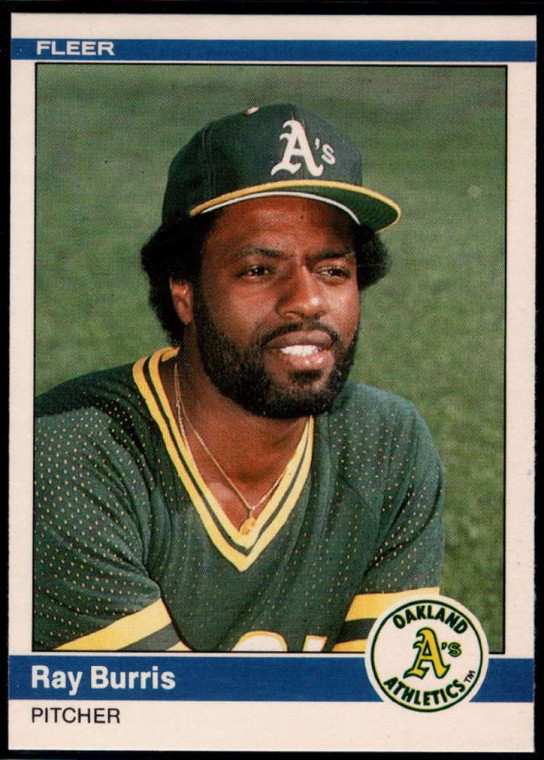 1984 Fleer Update #19 Ray Burris NM Oakland Athletics 