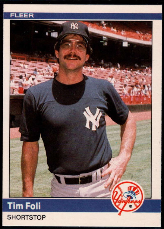 1984 Fleer Update #38 Tim Foli NM New York Yankees 