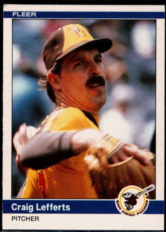 1984 Fleer Update #72 Craig Lefferts NM San Diego Padres 