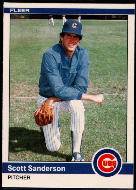 1984 Fleer Update #104 Scott Sanderson NM Chicago Cubs 
