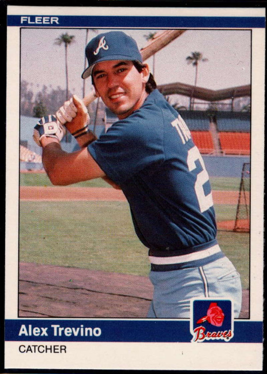 1984 Fleer Update #118 Alex Trevino NM Atlanta Braves 