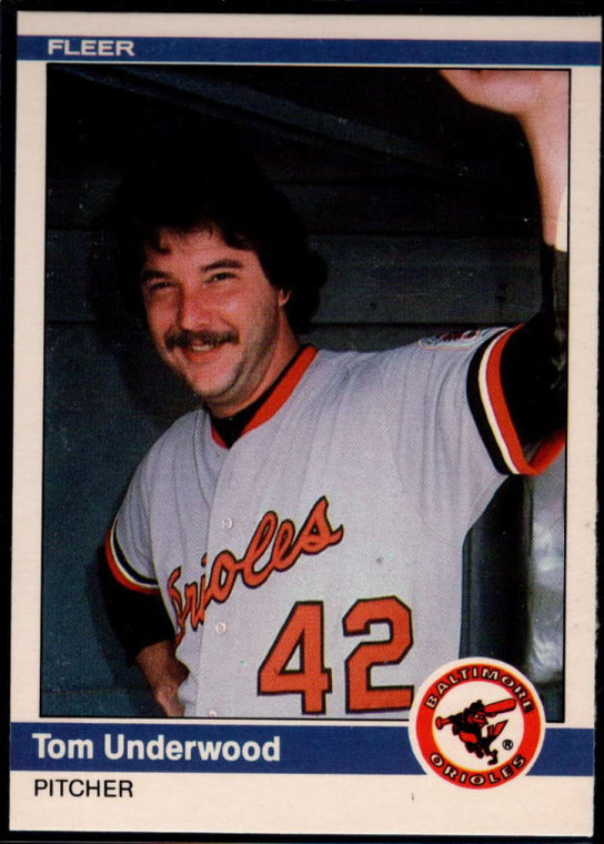 1984 Fleer Update #121 Tom Underwood NM Baltimore Orioles 