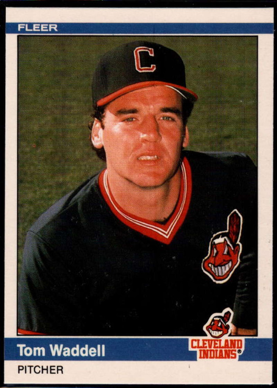 1984 Fleer Update #123 Tom Waddell NM Cleveland Indians 