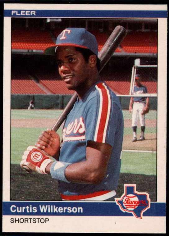 1984 Fleer Update #126 Curtis Wilkerson NM Texas Rangers 