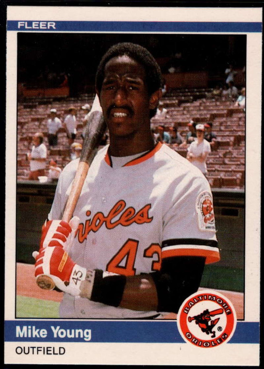 1984 Fleer Update #131 Mike Young NM RC Rookie Baltimore Orioles 