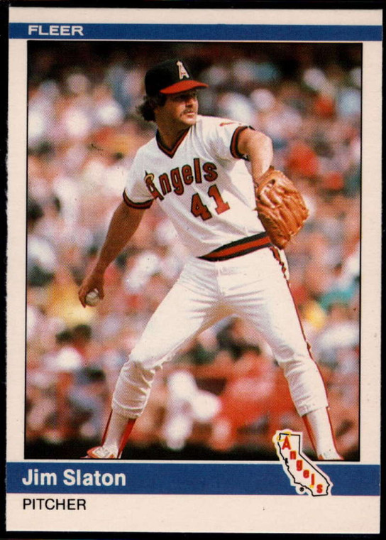 1984 Fleer Update #107 Jim Slaton NM California Angels 