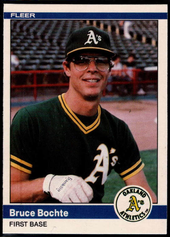 1984 Fleer Update #13 Bruce Bochte NM Oakland Athletics 