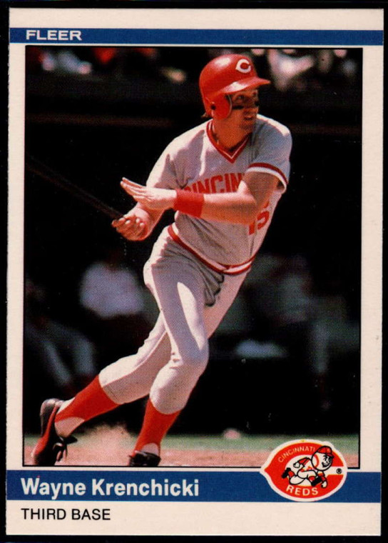 1984 Fleer Update #65 Wayne Krenchicki NM Cincinnati Reds 