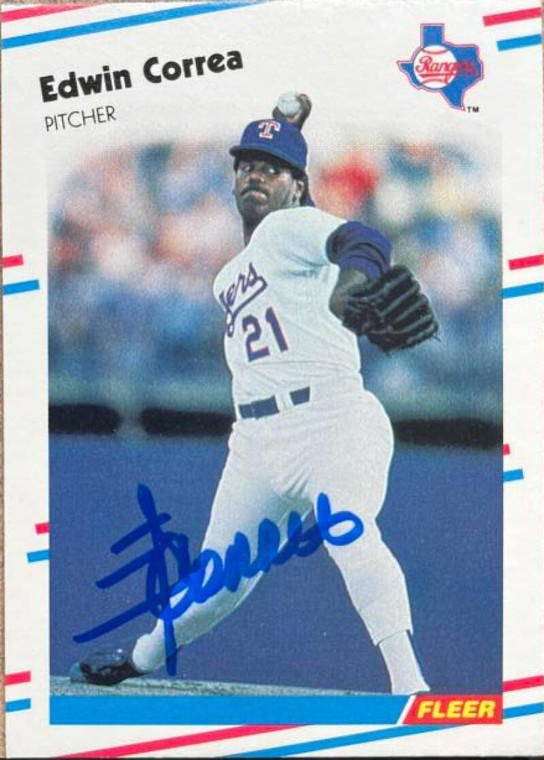 Ed Correa Autographed 1988 Fleer #464