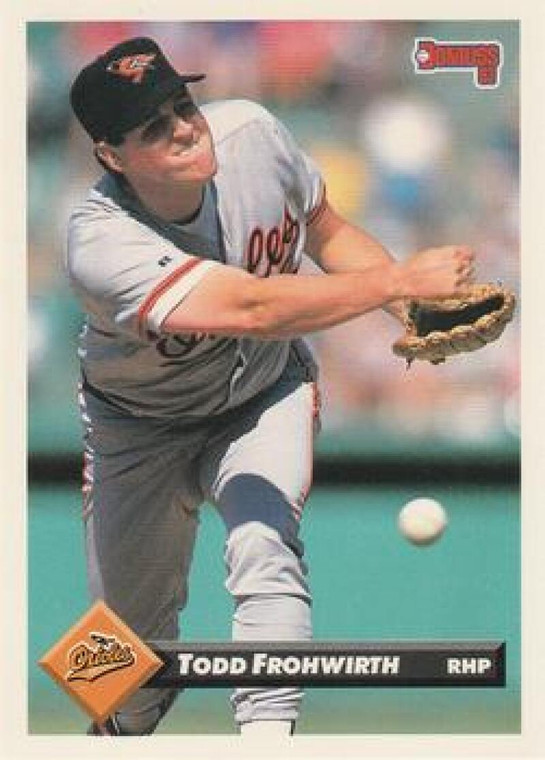 1993 Donruss #513 Todd Frohwirth VG Baltimore Orioles 