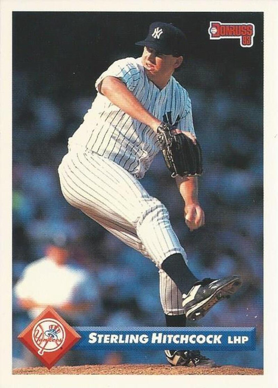 1993 Donruss #345 Sterling Hitchcock VG RC Rookie New York Yankees 