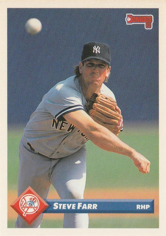 1993 Donruss #21 Steve Farr VG New York Yankees 