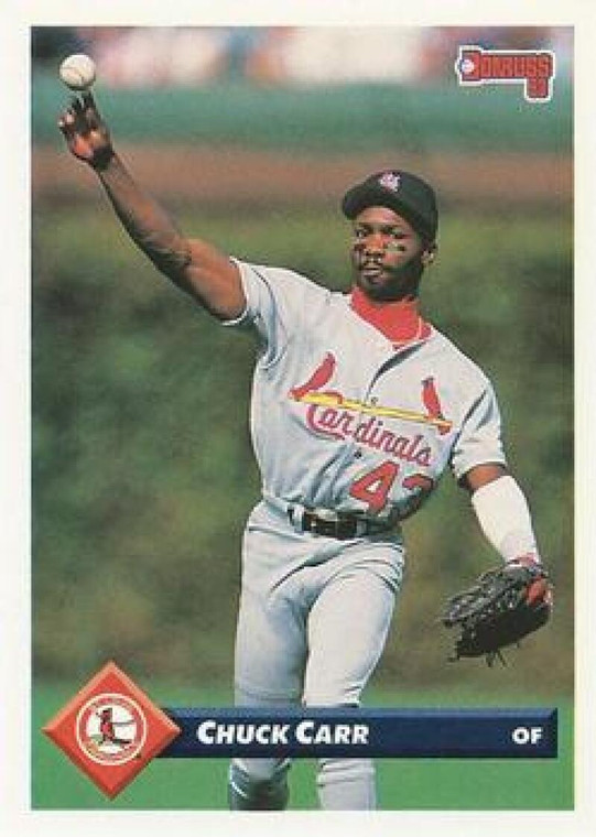 1993 Donruss #124 Chuck Carr VG St. Louis Cardinals 