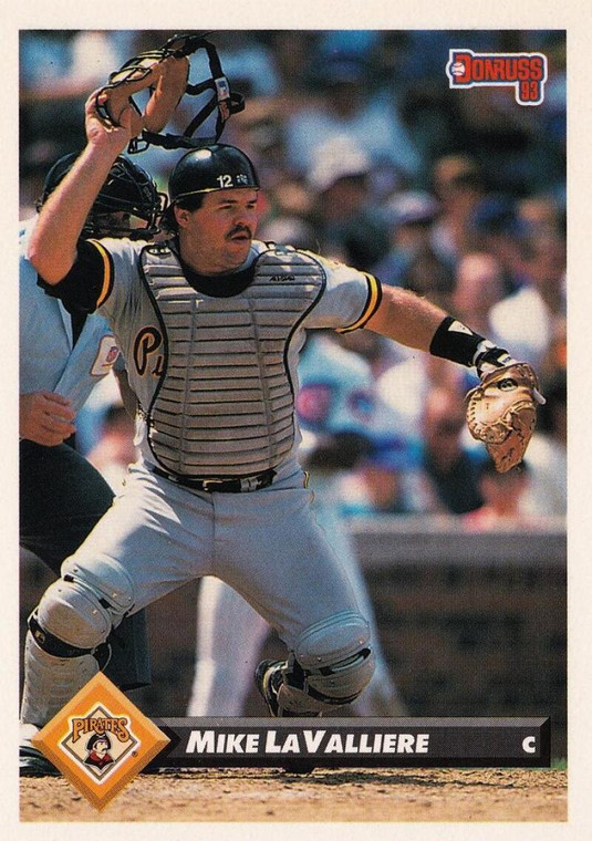 1993 Donruss #306 Mike LaValliere VG Pittsburgh Pirates 