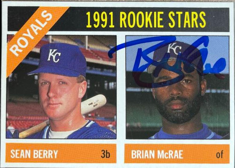 Brian McRae Autographed 1991 Baseball Cards Magazine '66 Topps Replicas #38
