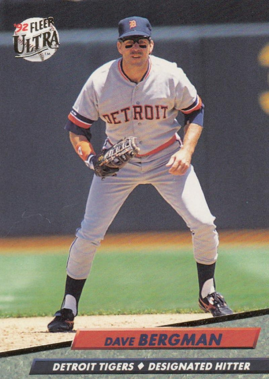 1992 Ultra #56 Dave Bergman VG Detroit Tigers 