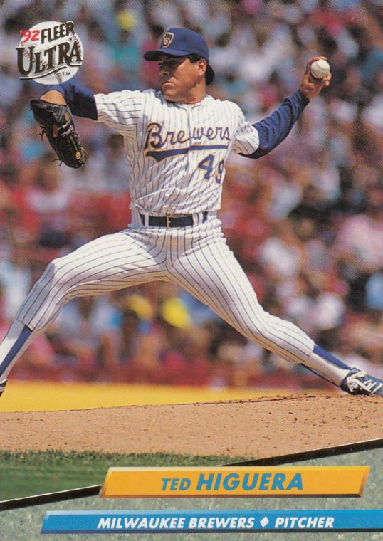 1992 Ultra #80 Teddy Higuera VG Milwaukee Brewers 