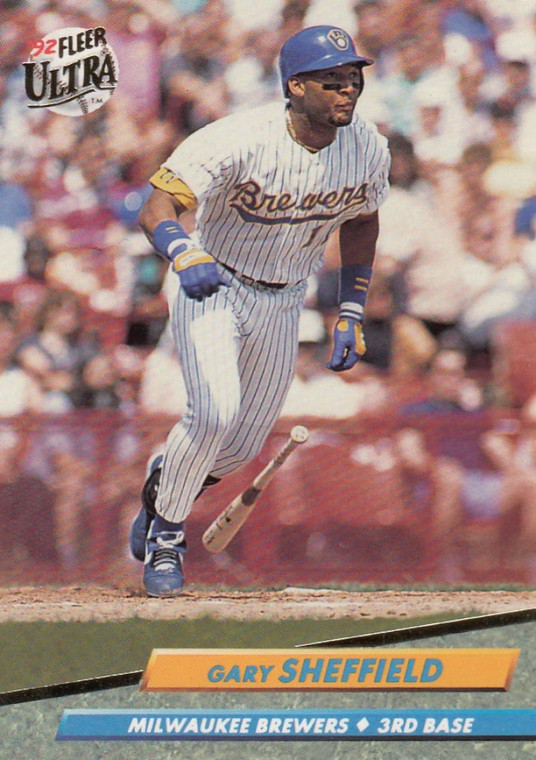 1992 Ultra #83 Gary Sheffield VG Milwaukee Brewers 