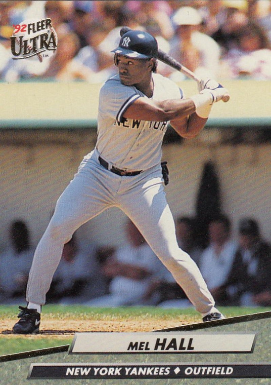 1992 Ultra #101 Mel Hall VG New York Yankees 