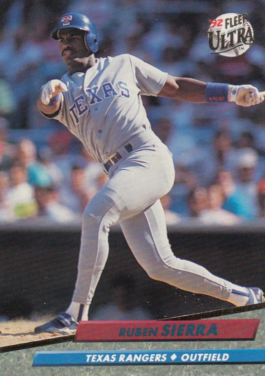 1992 Ultra #142 Ruben Sierra VG Texas Rangers 