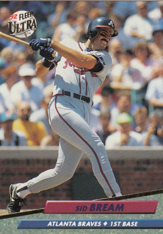 1992 Ultra #160 Sid Bream VG Atlanta Braves 