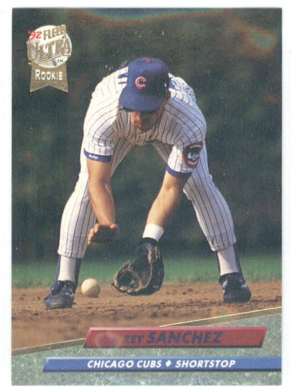 1992 Ultra #180 Rey Sanchez VG RC Rookie Chicago Cubs 