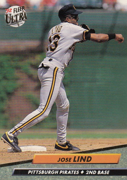1992 Ultra #255 Jose Lind VG Pittsburgh Pirates 