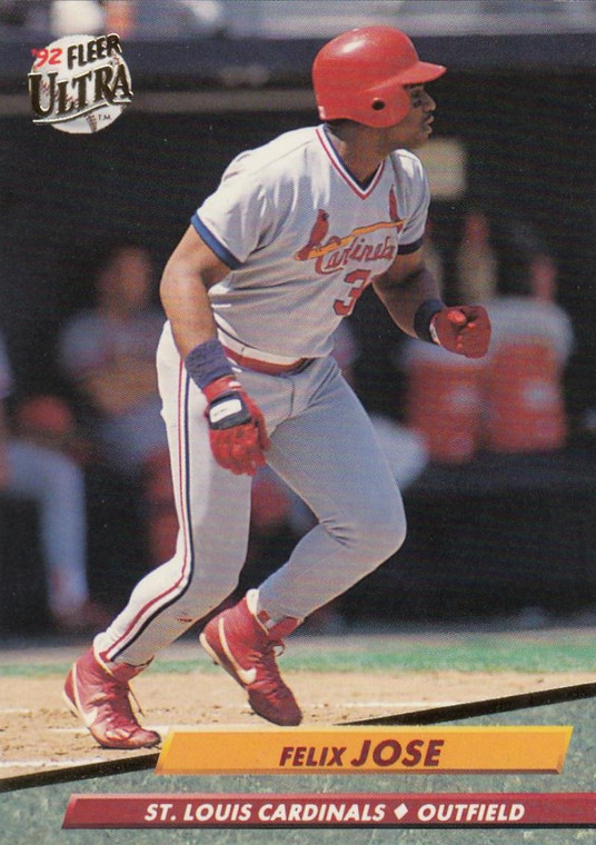 1992 Ultra #264 Felix Jose VG St. Louis Cardinals 