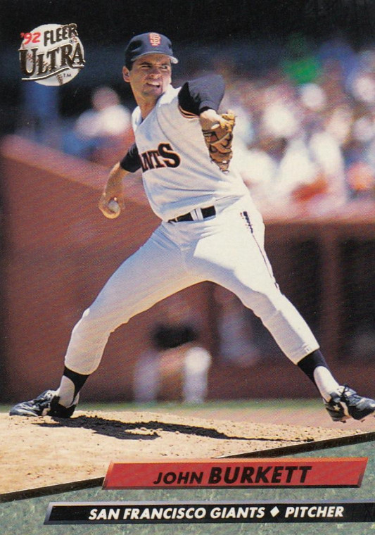 1992 Ultra #286 John Burkett VG San Francisco Giants 