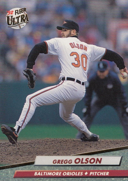 1992 Ultra #307 Gregg Olson VG Baltimore Orioles 