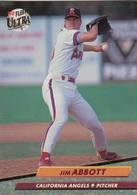 1992 Ultra #321 Jim Abbott VG California Angels 