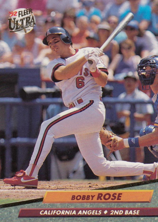 1992 Ultra #330 Bobby Rose VG California Angels 