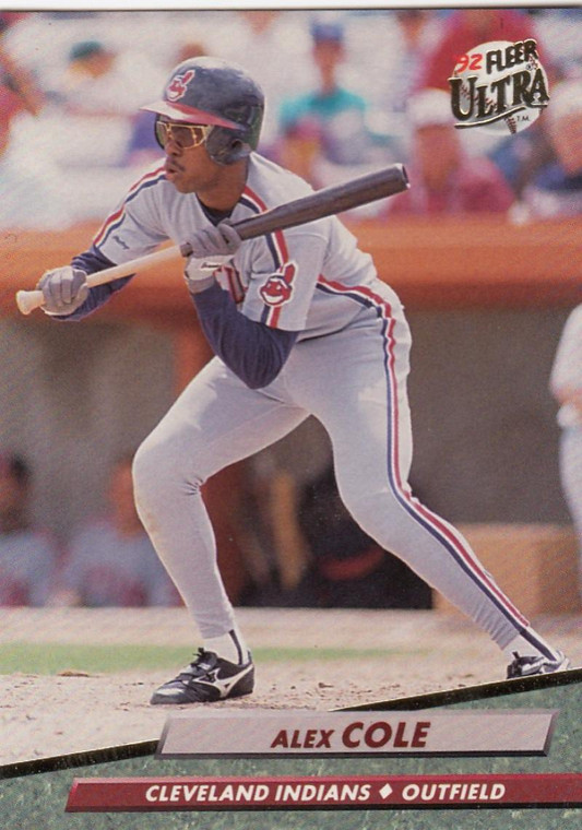 1992 Ultra #345 Alex Cole VG Cleveland Indians 