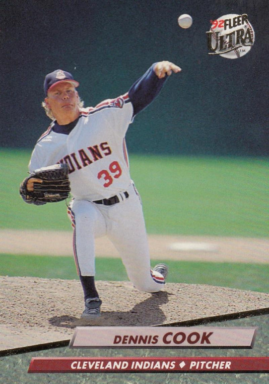 1992 Ultra #346 Dennis Cook VG Cleveland Indians 