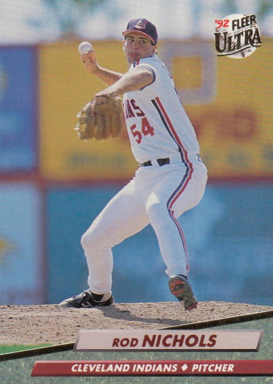 1992 Ultra #352 Rod Nichols VG Cleveland Indians 
