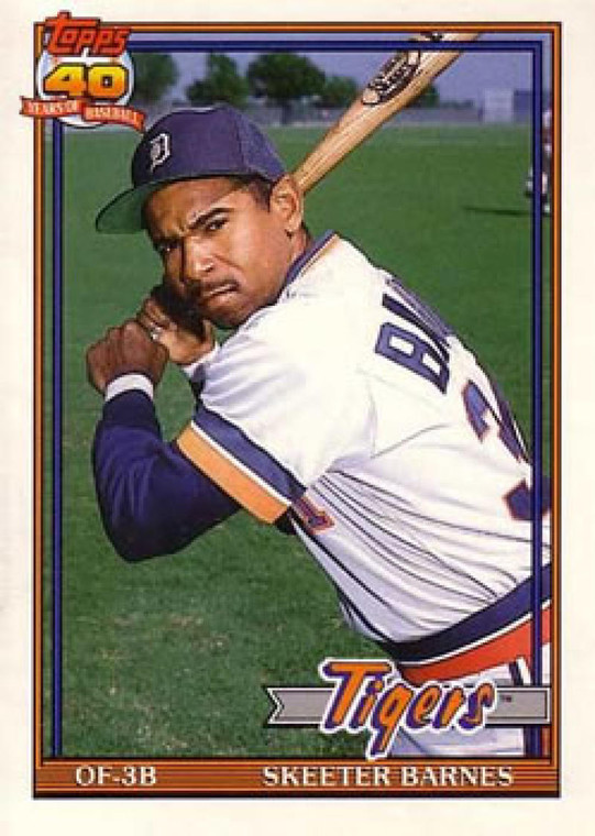 1991 Topps Traded #5T Skeeter Barnes NM-MT Detroit Tigers 