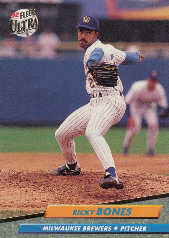 1992 Ultra #378 Ricky Bones VG Milwaukee Brewers 