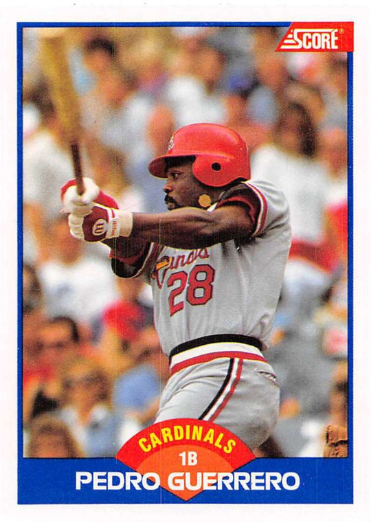 1989 Score #564 Pedro Guerrero VG St. Louis Cardinals 