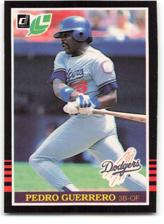 SOLD 22109 1985 Donruss/Leaf #211 Pedro Guerrero VG Los Angeles Dodgers 