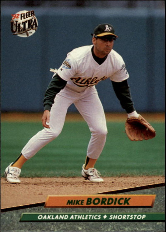 1992 Ultra #419 Mike Bordick VG Oakland Athletics 