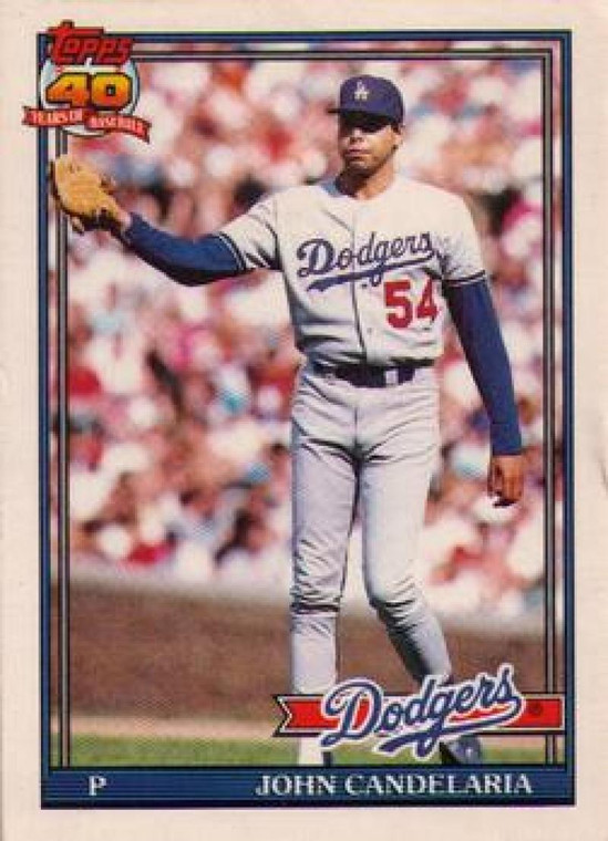 1991 Topps Traded #17T John Candelaria NM-MT Los Angeles Dodgers 